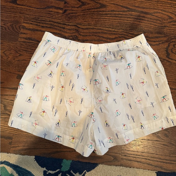 NWOT The Wren Boxer Shorts by Anthropologie in Emily Isabella Skier Print - Picture 7 of 8